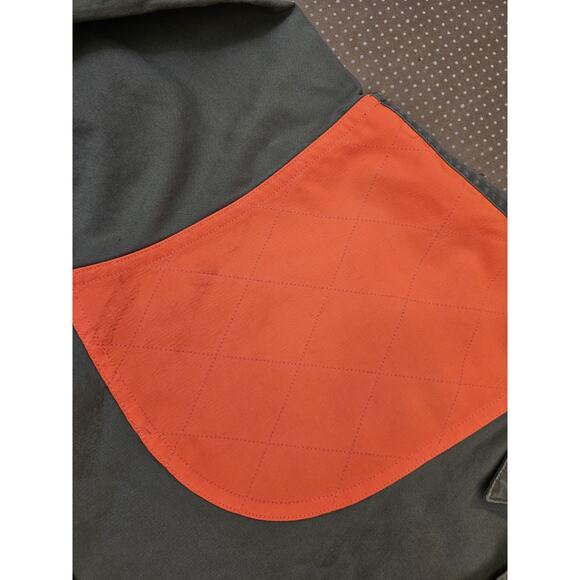 Columbia Shooting Hunting Shirt Olive Green Orange Button Down Size Large - Picture 10 of 11